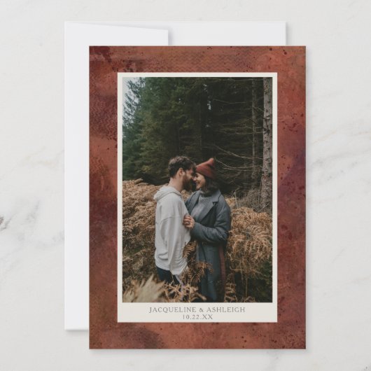 アーモダンチBOHO水彩フローラパンパスグラス 招待状 (裏面)