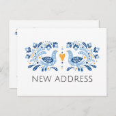 アーモダントの鳥が新しい住所を引っ越す 案内ポストカード (正面/裏面)