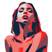 アーモダントウーマンポートレート ポスター