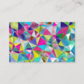 アーモダントカラフル抽象芸術背景 名刺 (裏面)