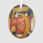 アーモダントキュービストデマス姿5 in金ゴールド オーナメント (正面)