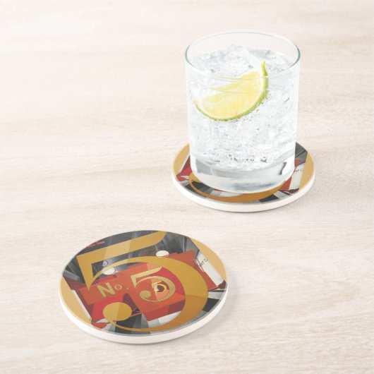 アーモダントキュービストデマス姿5 in金ゴールド コースター (側面)