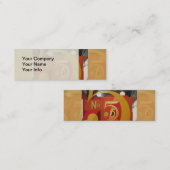 アーモダントキュービストデマス姿5 in金ゴールド スキニー名刺 (正面/裏面)