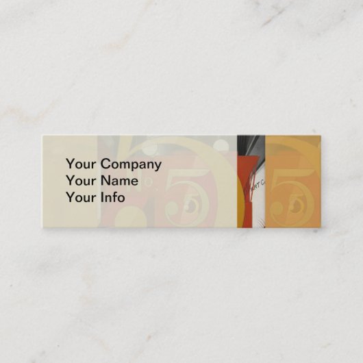 アーモダントキュービストデマス姿5 in金ゴールド スキニー名刺 (正面)