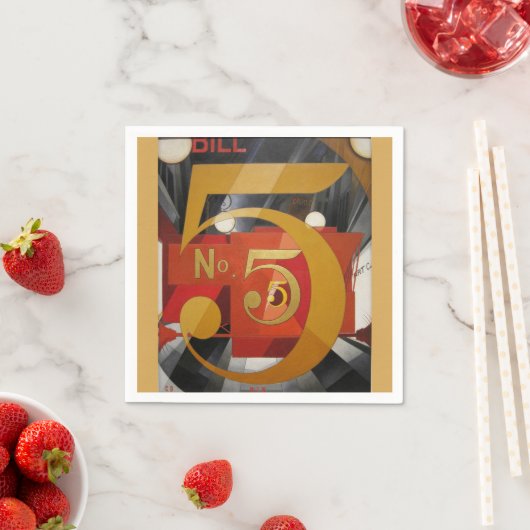 アーモダントキュービストデマス姿5 in金ゴールド スタンダードカクテルナプキン (インサイチュ)