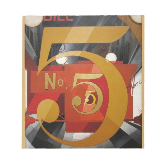 アーモダントキュービストデマス姿5 in金ゴールド ノートパッド (正面)