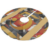 アーモダントキュービストデマス姿5 in金ゴールド ブラッシュドポリエステルツリースカート (アングル)