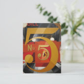 アーモダントキュービストデマス姿5 in金ゴールド ポストカード (スタンド正面)