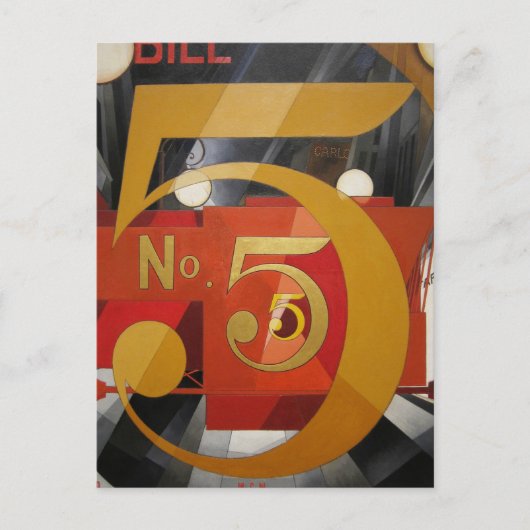 アーモダントキュービストデマス姿5 in金ゴールド ポストカード (正面)