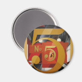 アーモダントキュービストデマス姿5 in金ゴールド マグネット (正面/裏面)