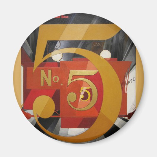 アーモダントキュービストデマス姿5 in金ゴールド マグネット (正面)