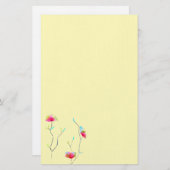 アーモダントシンプルフローラピンク 便箋 (正面/裏面)