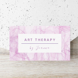 アーモダントセラピーピンク浮布ロマンチック 名刺