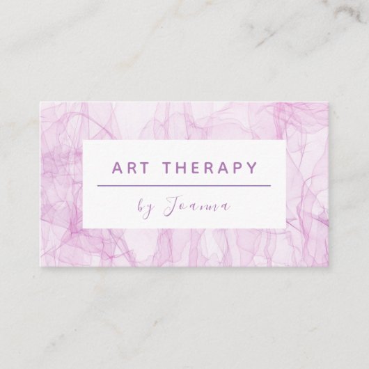 アーモダントセラピーピンク浮布ロマンチック 名刺 (正面)