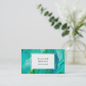 アーモダントターコイズ名刺 名刺 (スタンド正面)