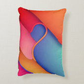 アーモダントデザインのカラー折り畳み アクセントクッション (裏面(縦))