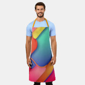 アーモダントデザインのカラー折り畳み エプロン (着用した状態)