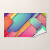 アーモダントデザインのカラー折り畳み バスタオルセット (ハンドタオル)