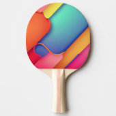 アーモダントデザインのカラー折り畳み 卓球ラケット (正面)