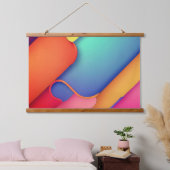 アーモダントデザインのカラー折り畳み 吊り下げ型タペストリー (寝室)