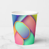 アーモダントデザインのカラー折り畳み 紙コップ (裏面)