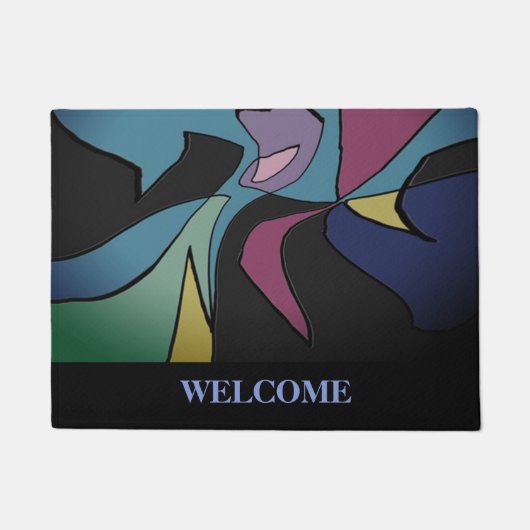 アーモダントデザインシックウェルカムフロント ドアマット (正面)