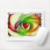 アーモダントハート、シックな愛のパターンの贈り物を彼女のために マウスパッド (マウス)