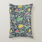 アーモダントファンシーデザインラインアート アクセントクッション (正面(垂直))