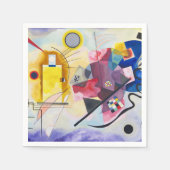 アーモダント抽象芸術カンディンスキー赤青 スタンダードカクテルナプキン (正面)