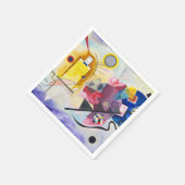 アーモダント抽象芸術カンディンスキー赤青 スタンダードカクテルナプキン (角)