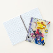 アーモダント抽象芸術カンディンスキー赤青 ノートブック (内部)