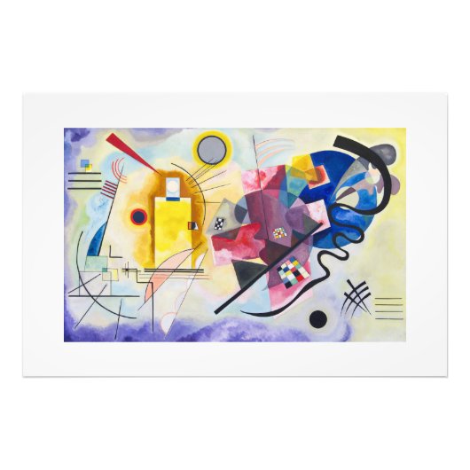 アーモダント抽象芸術カンディンスキー赤青 フォトプリント            (正面)