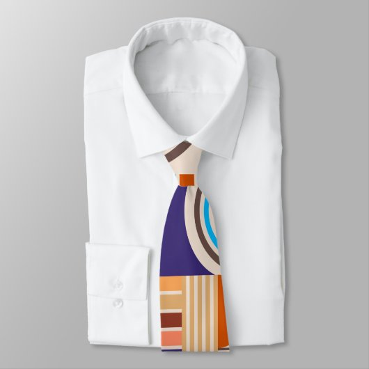 アーモダント抽象芸術バフェイクウハウスパターン ネクタイ (タイ)