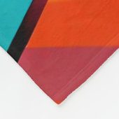 アーモダント明るいはっきりした抽象芸術のパターン フリースブランケット (角)