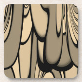 アーモダント溶融茶色の色合い コースター (正面)