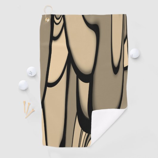 アーモダント溶融茶色の色合い ゴルフタオル (インサイチュ)