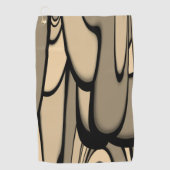 アーモダント溶融茶色の色合い ゴルフタオル (正面)
