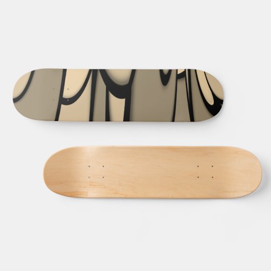 アーモダント溶融茶色の色合い スケートボード (横)