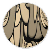 アーモダント溶融茶色の色合い セラミックノブ (正面)