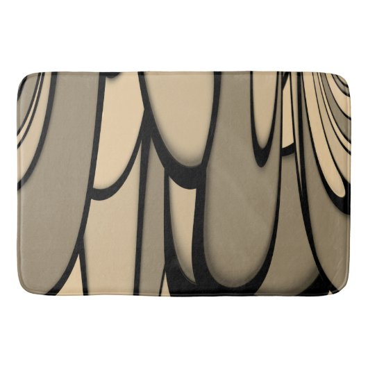 アーモダント溶融茶色の色合い バスマット (正面)