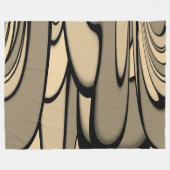 アーモダント溶融茶色の色合い フリースブランケット (正面(横))