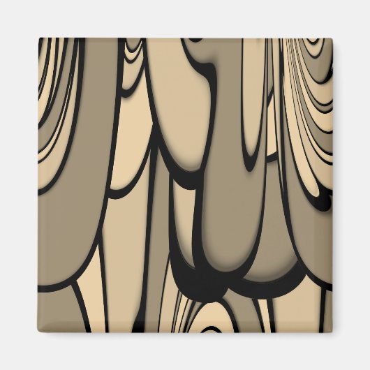 アーモダント溶融茶色の色合い マグネット (正面)