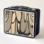 アーモダント溶融茶色の色合い メタルランチボックス (正面)