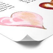 アーモダント絵を描ハートの座席表 ポスター (角)