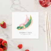 アーモダント絵を描抽象芸術結婚ストロークズ スタンダードカクテルナプキン (インサイチュ)