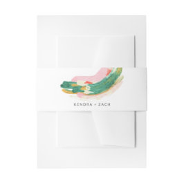 アーモダント絵を描抽象芸術結婚ストロークズ 招待状ベリーバンド