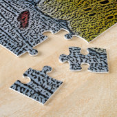 アーモダント絵画のカラフルユリの花 ジグソーパズル (側面)