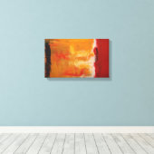 アーモダント – ミニマル抽象芸術アートカ包まれたンバ キャンバスプリント (インサイチュ (ウッドフロア))