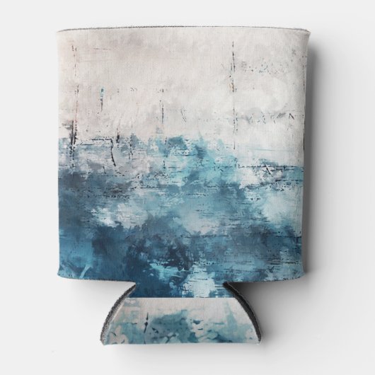 アーモダント：抽象芸術カラフルブラシストローク 缶クーラー (正面)