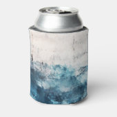 アーモダント：抽象芸術カラフルブラシストローク 缶クーラー (缶裏面)